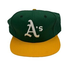 VTG NWT 90's Oakland Athletics A's Twins Enterprise Inc Trucker Snapback Cap Hat